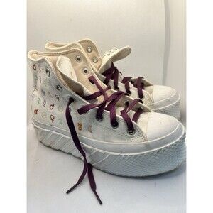 Size 7 Converse Taylor All Star Lift 2X Platform High Mystic Symbols Womens 37.5